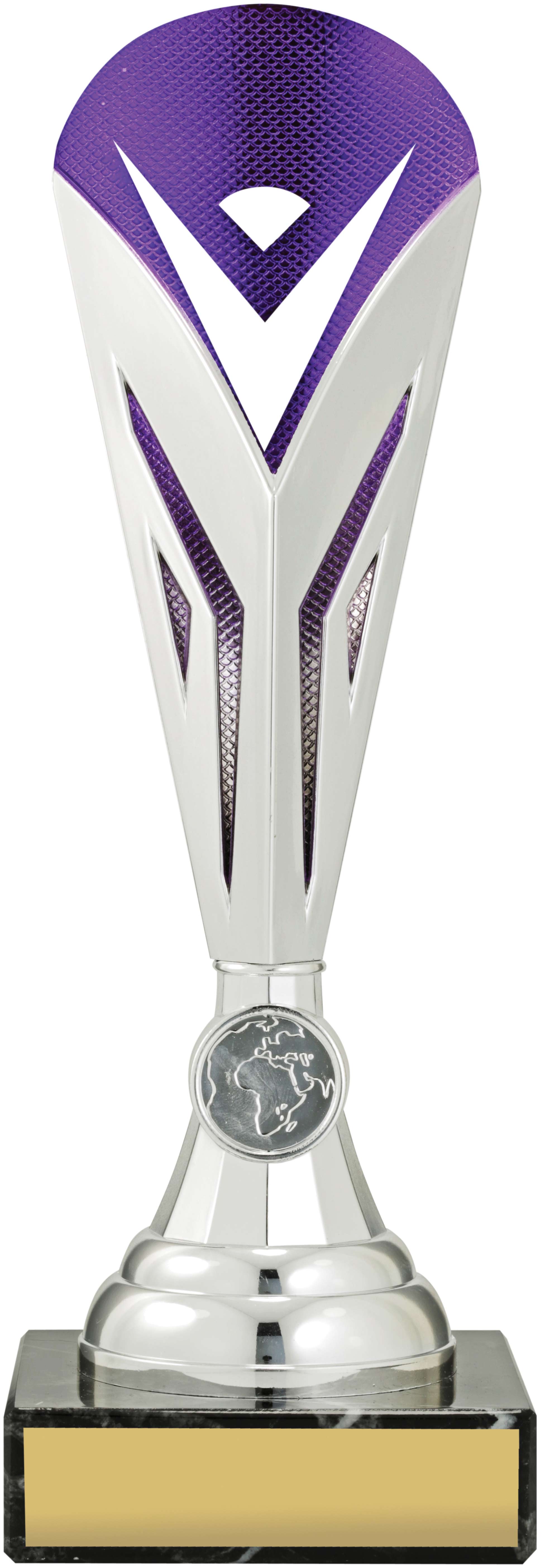 Plastic Universal Cup Purple/Silver