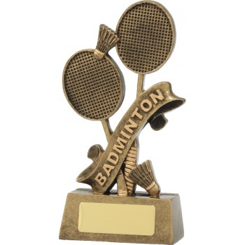 Gold Badminton Trophy