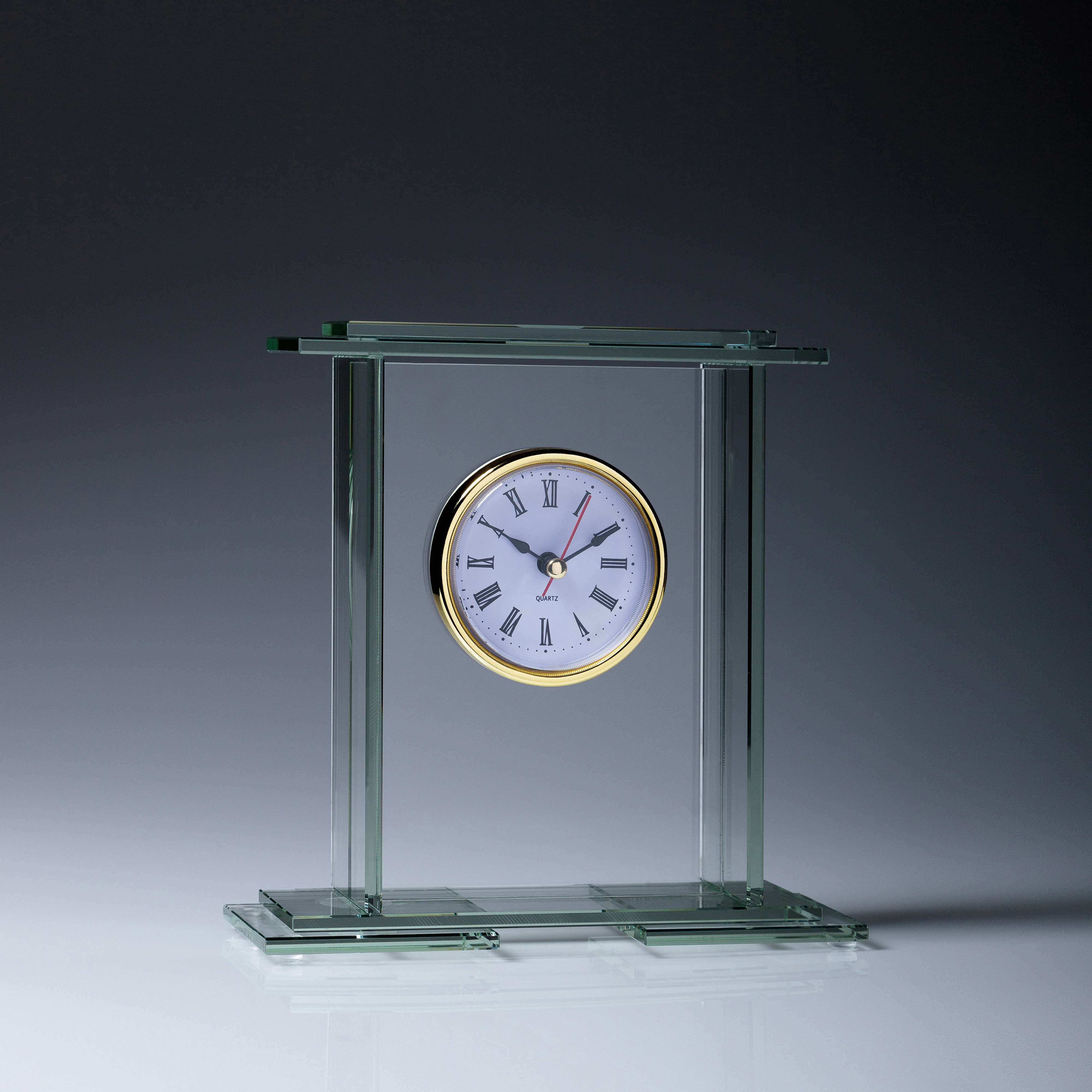 Jade Glass poster clock